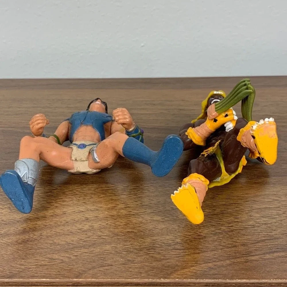 Vintage Tarzan 1995 Edgar Rice Burroughs Action Figure Set Leopard Man Toy 90s